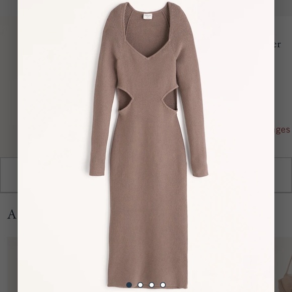 Abercrombie Taupe Cut Out Dress - Picture 4 of 4